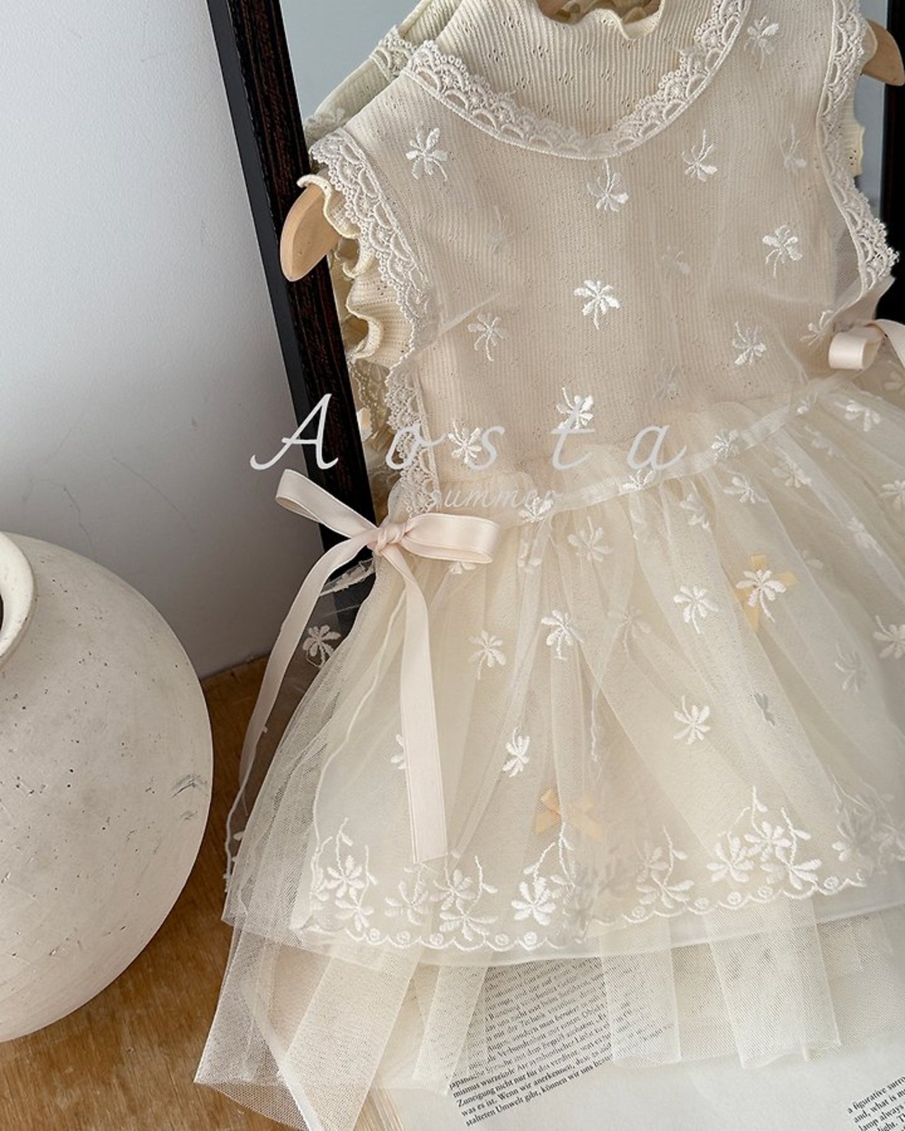 [Aosta] Camellia Dress / [아오스타] 까멜리아원피스