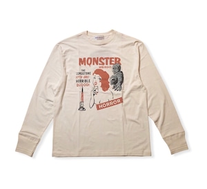 【WEIRDO】 ウィアード MONSTER ISLAND - L/S T-SHIRTS (WHITE）