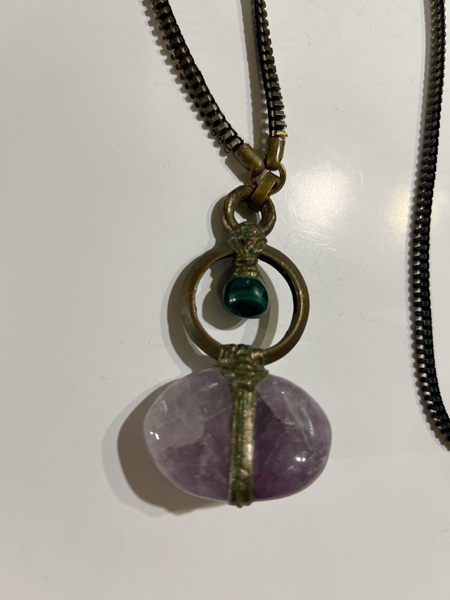 ★Special★America desiner's stone × zip necklace