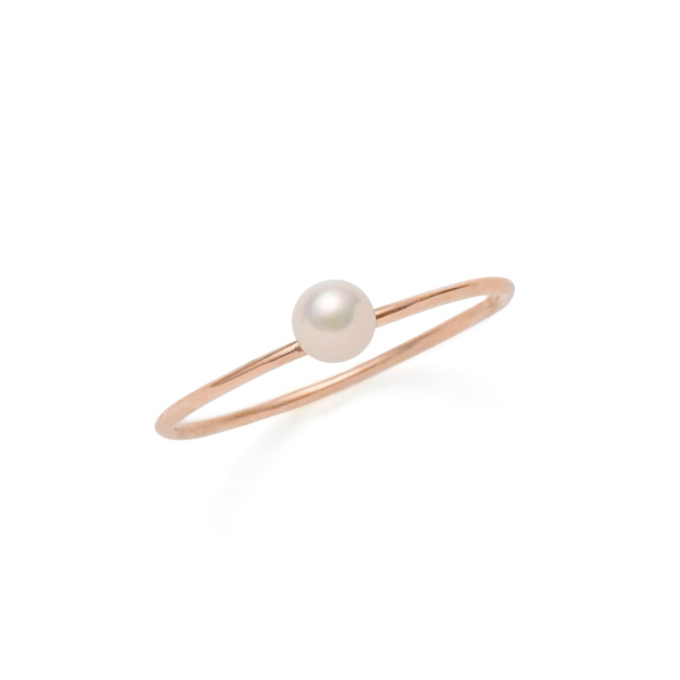 K10PGあこやベビーパール1粒リング | hechimaflwr