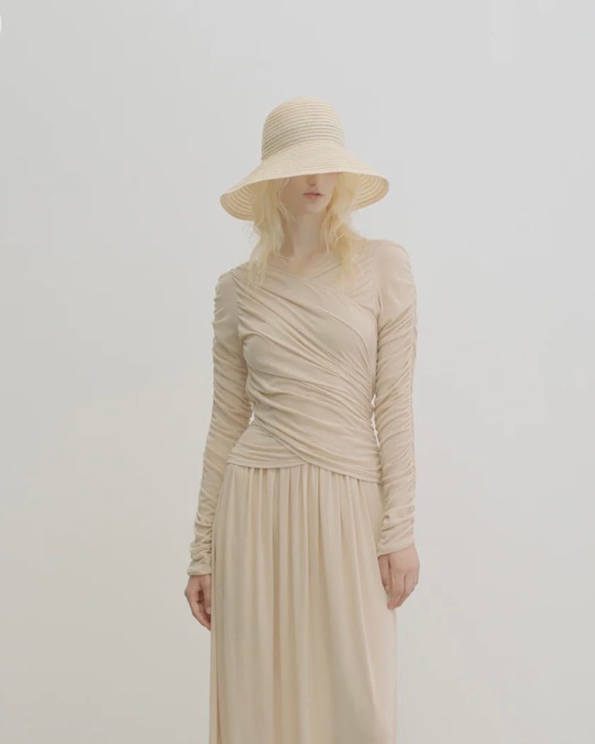 FETICO / STRAW HAT WITH LACE RIBBON | LA VILLA ROUGE