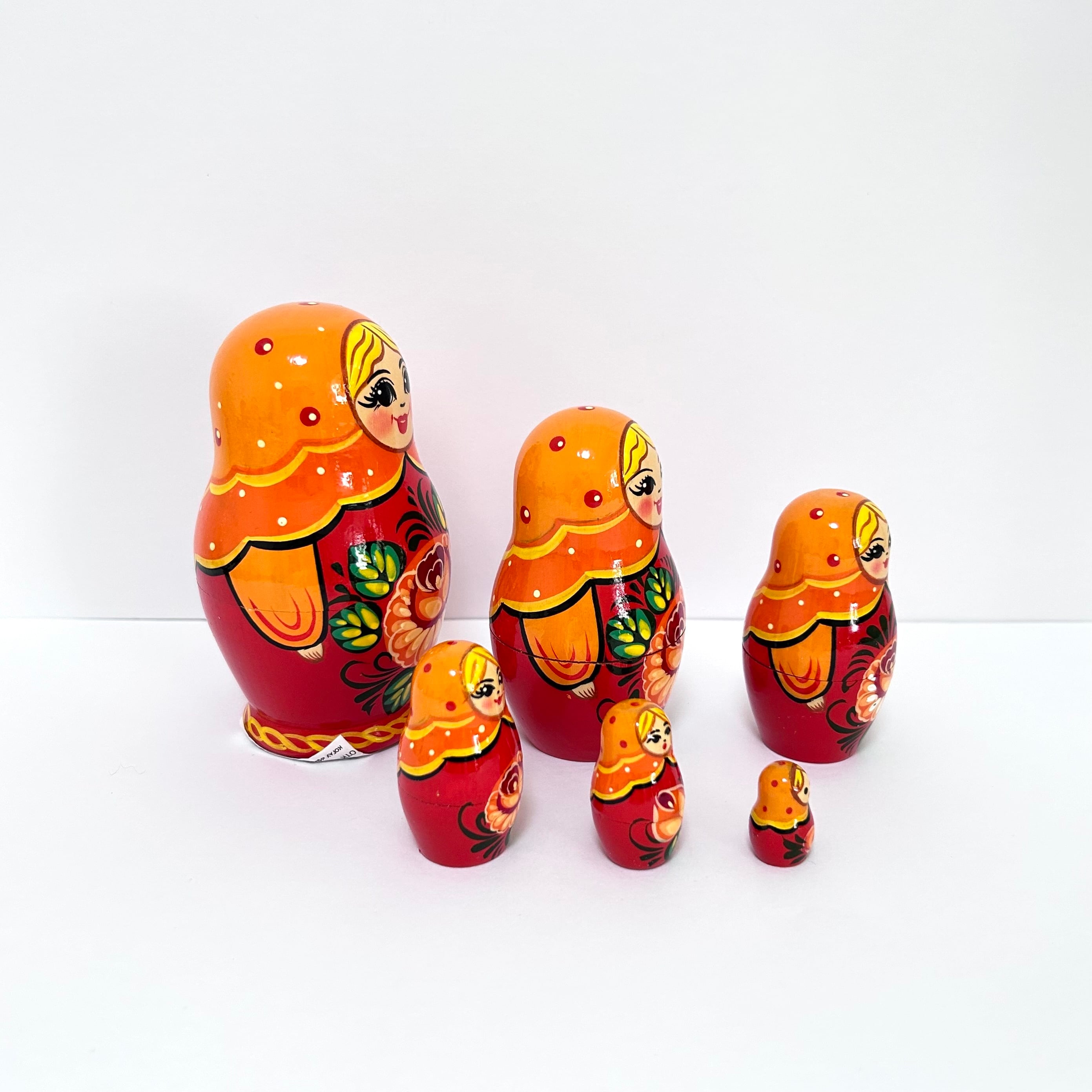 マトリョーシカ ビタミンフラワー 12cm 5ピース ノリンスク