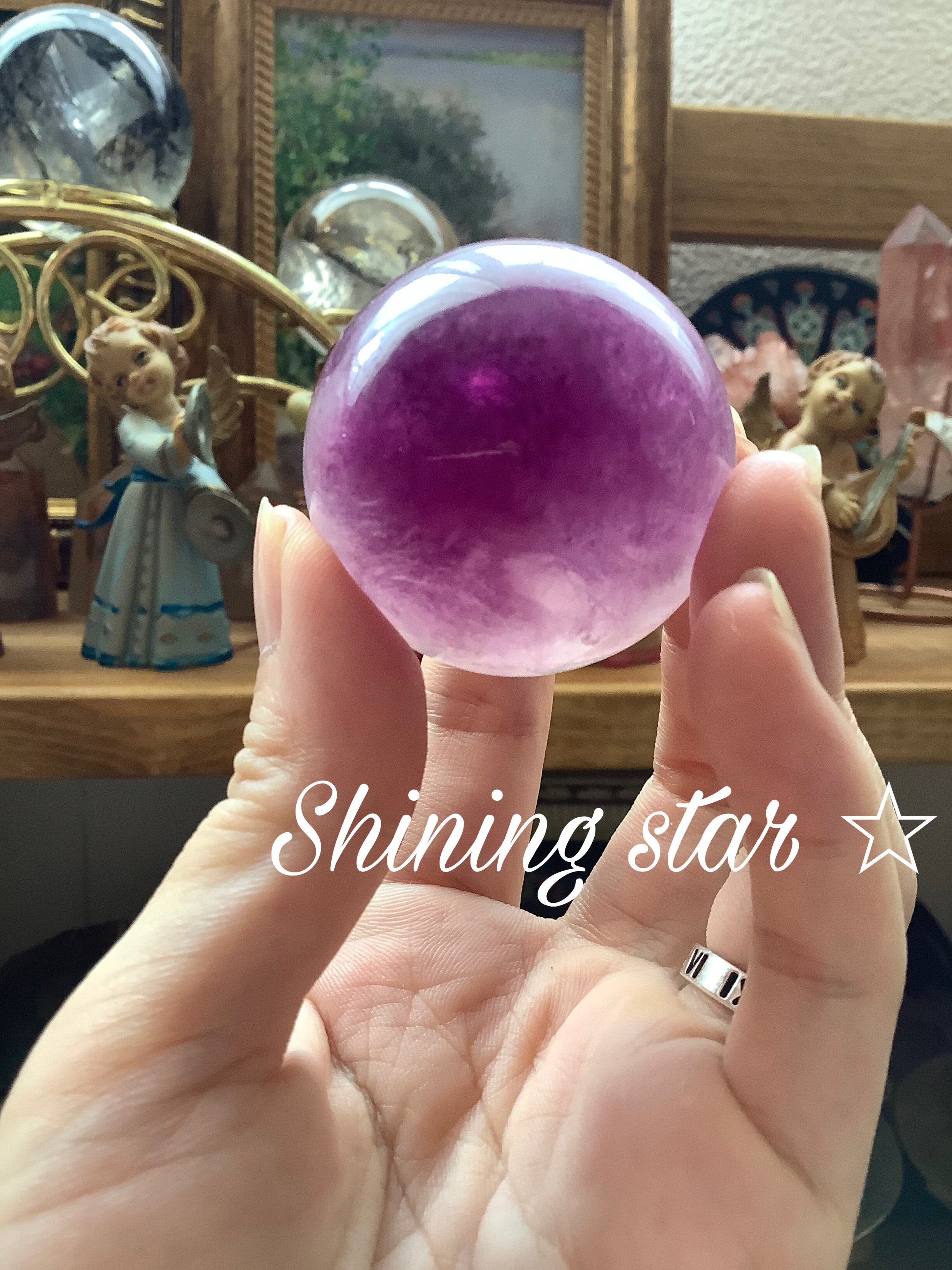 パープル✴︎マイカinフローライトスフィア | shining starry✴︎