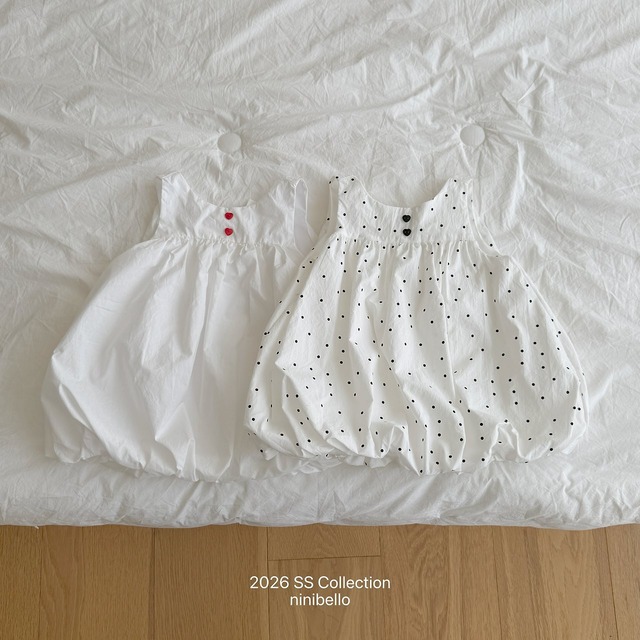 【6/18〆予約】<ninibello> Bubble pop balloon one-piece