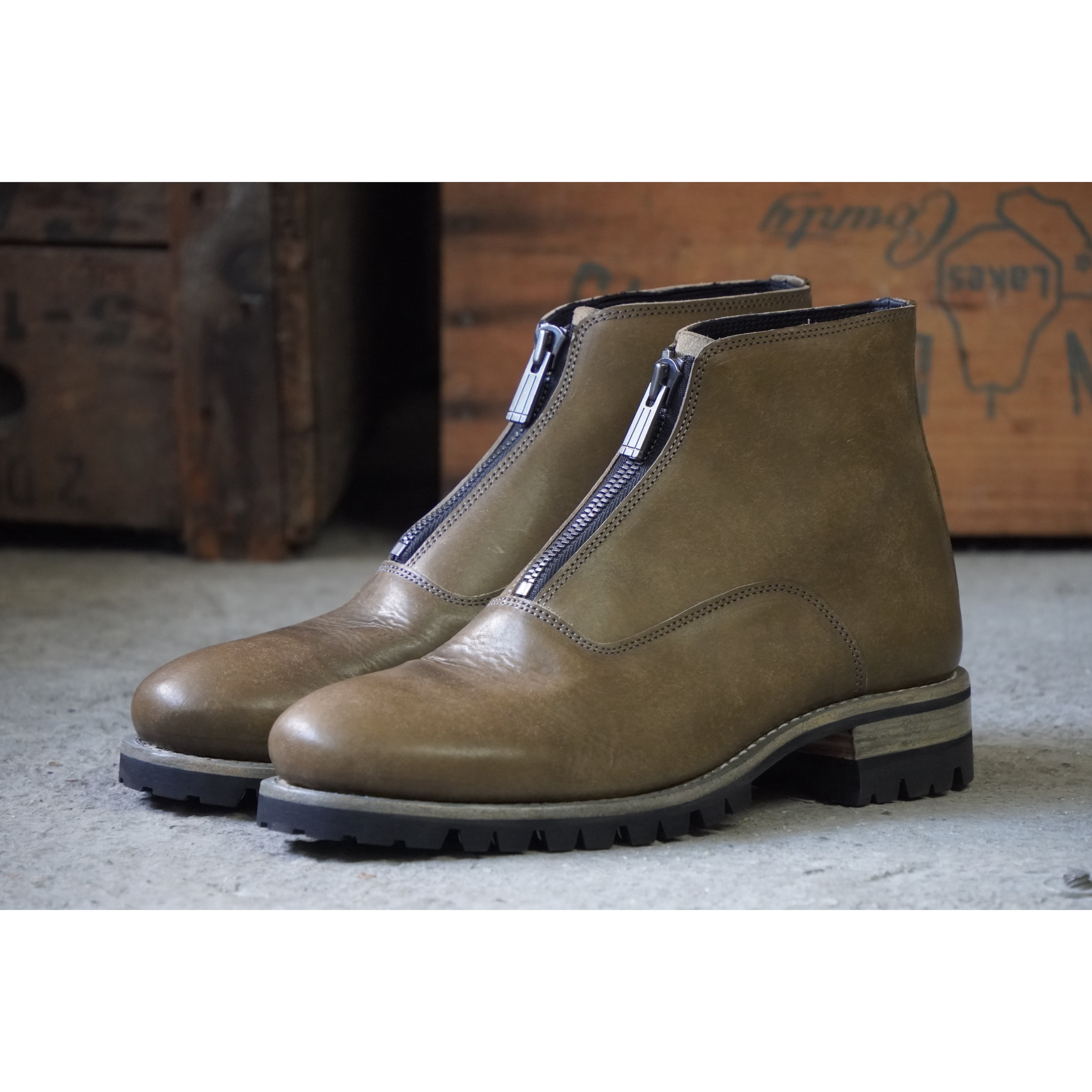 M32-L3BLR1100_front zip boots_size42