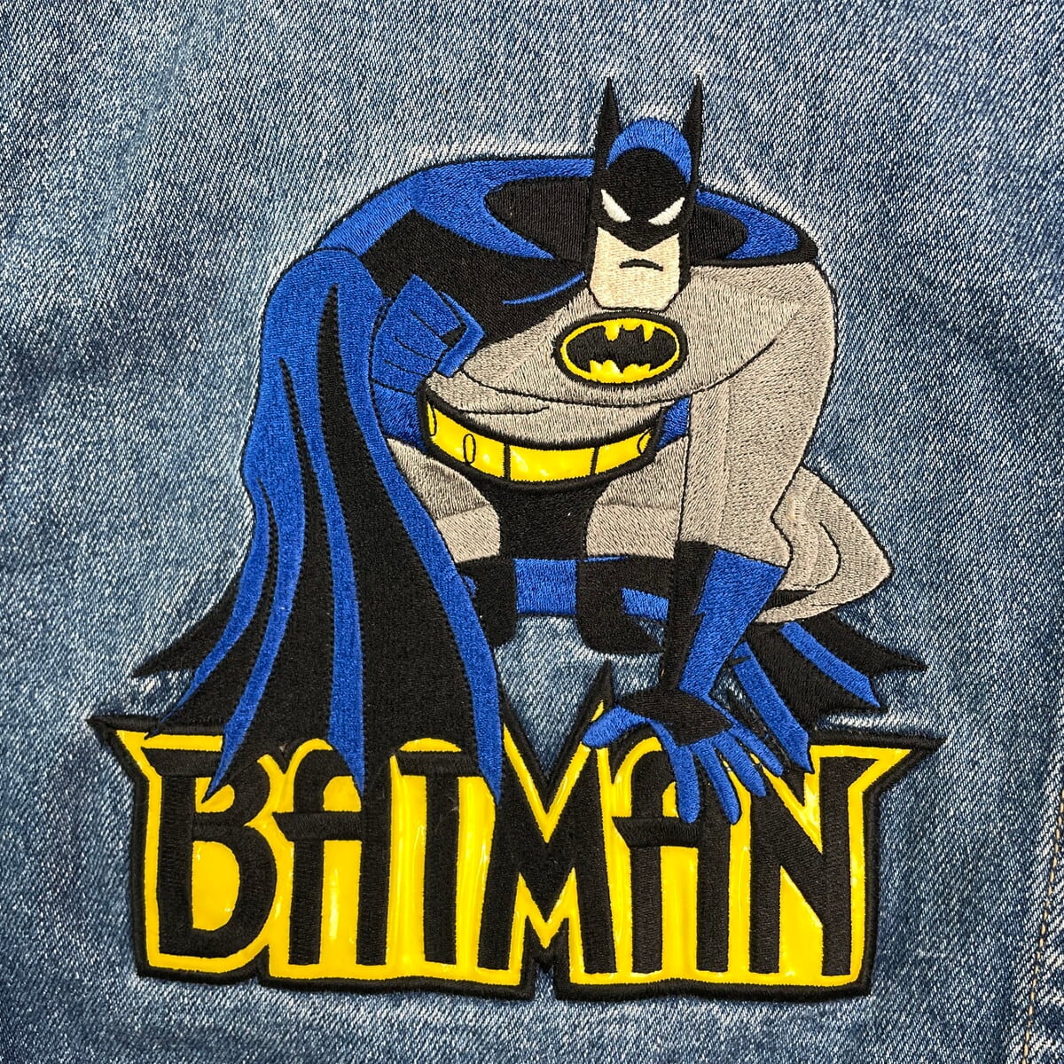 kids】90年代 WARNER BROS STUDIO BATMAN バットマン デニムジャケット