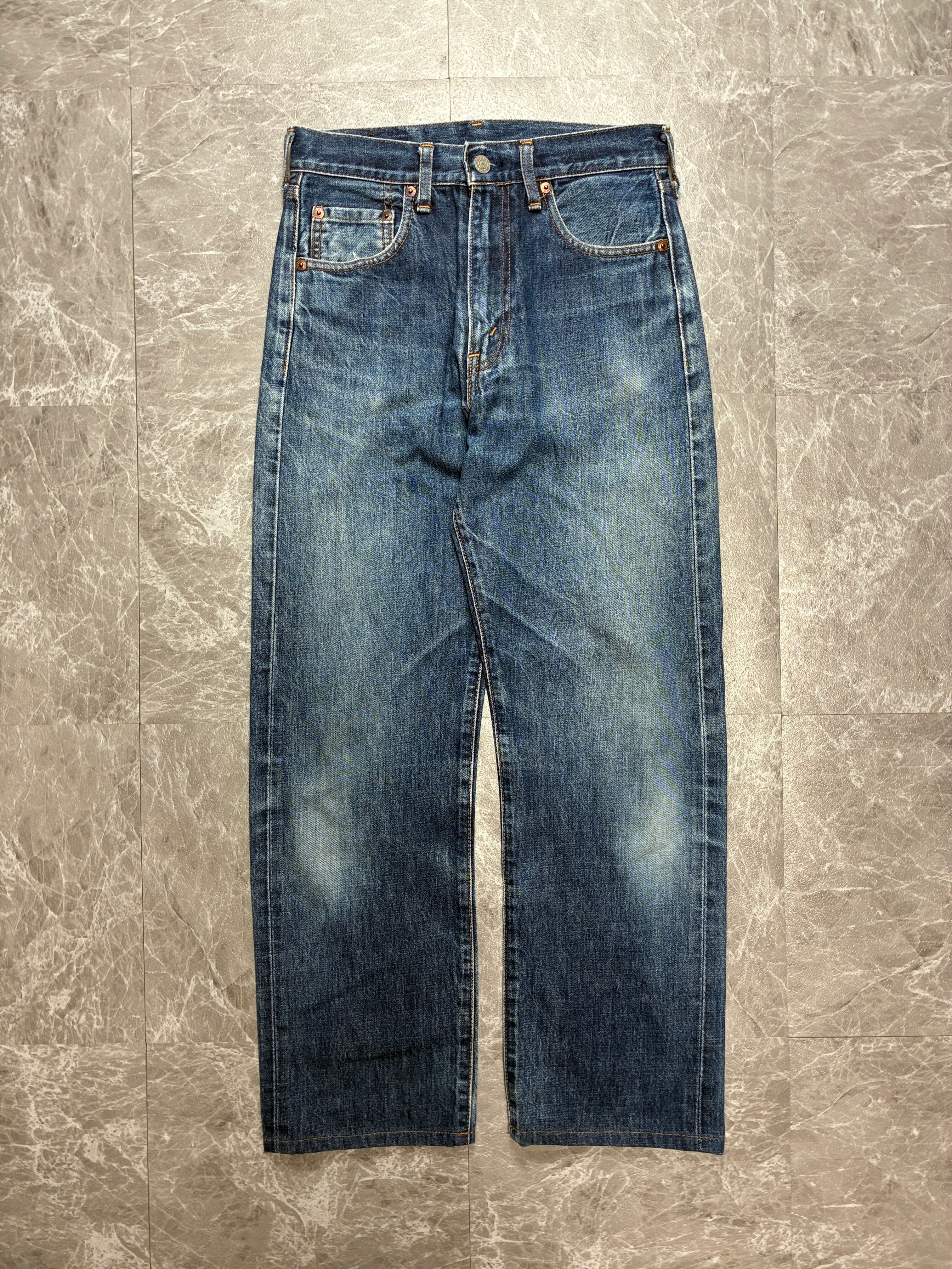 Levi's 501 USA製 ボタン裏552 ライトブルー ダメージ ストレート