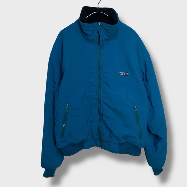 80s エディーバウアー ウォームアップジャケット 黒タグUSA製 L フリース