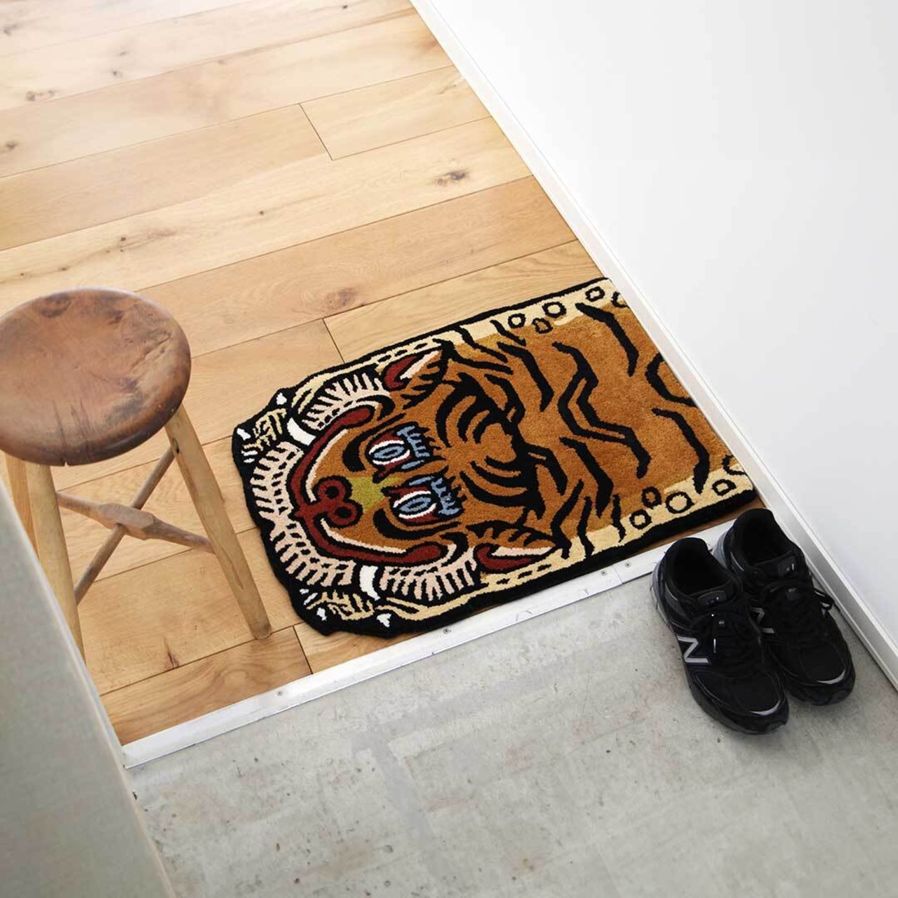 Tibetan Tiger Rug H1-75 "Yellow"/チベタンタイガーラグ/玄関マット/インテリア