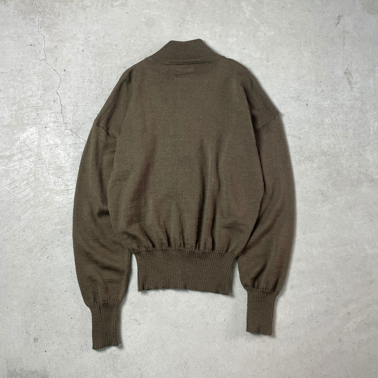 80年代 U.S.ARMY 米軍実品 ヘンリーネック ミリタリー コマンドニット 