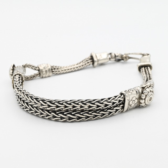 Byzantine Pattern Double Rope Design Bracelet / Denmark