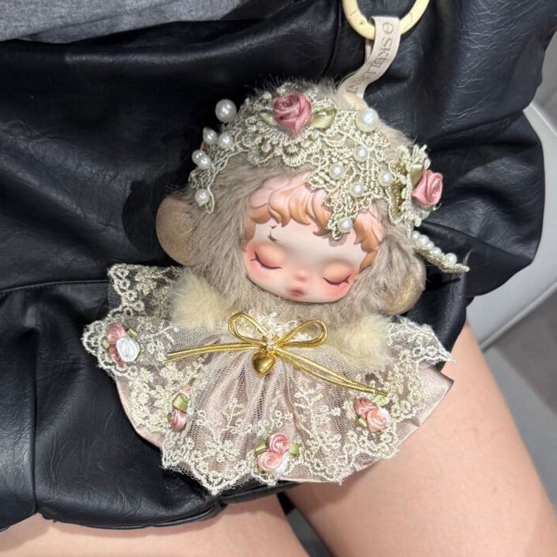スカルパンダ プリンセスドレス レース花の装飾ワンピース+フラワー
