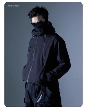 SILENDTORM ダブルフロントシステム ダイアゴナルジップジャケット