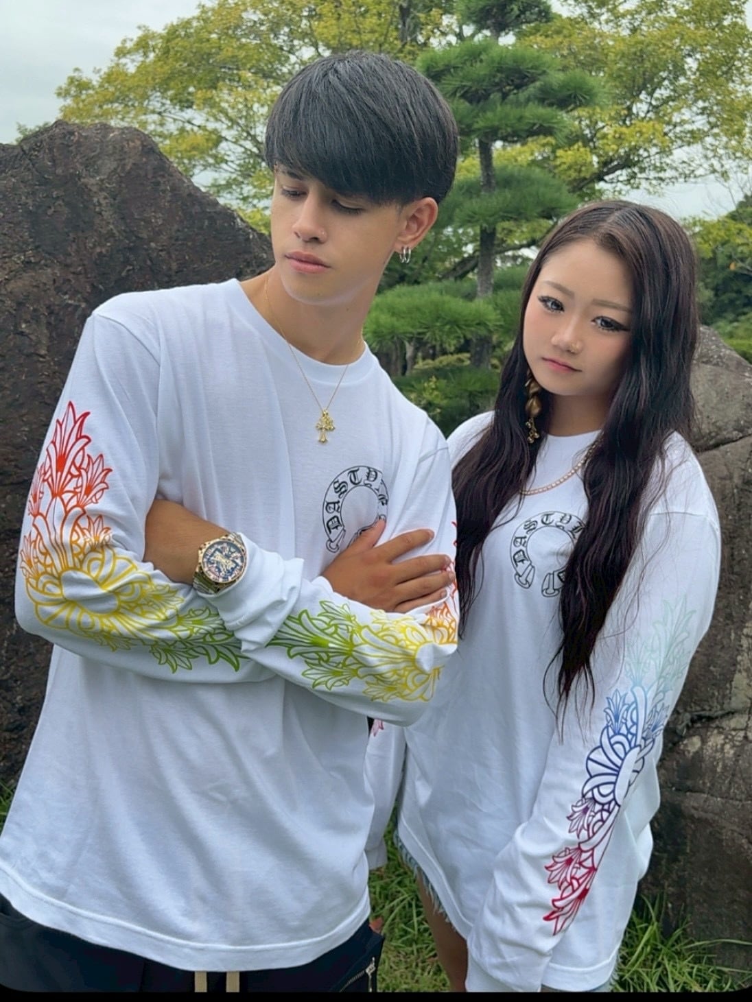 DAstyle gradient Long sleeves 【Blue】 | DAstyle