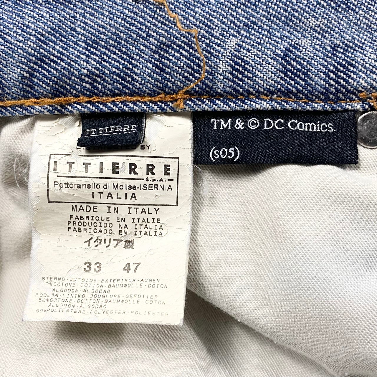 D&G × “SUPERMAN” limited edition denim pants