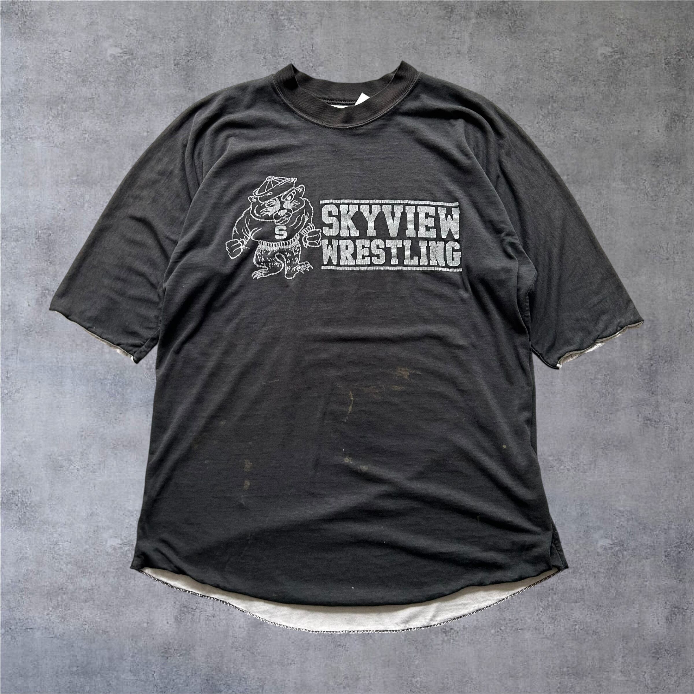 1980s(?) SKYVIEW WRESTLING Reversible Football T-shirt【高円寺店】