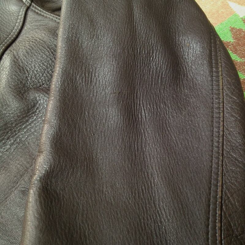70s Mid Western SPORT TOGS Snap-Front Deerskin Leather Jacket 