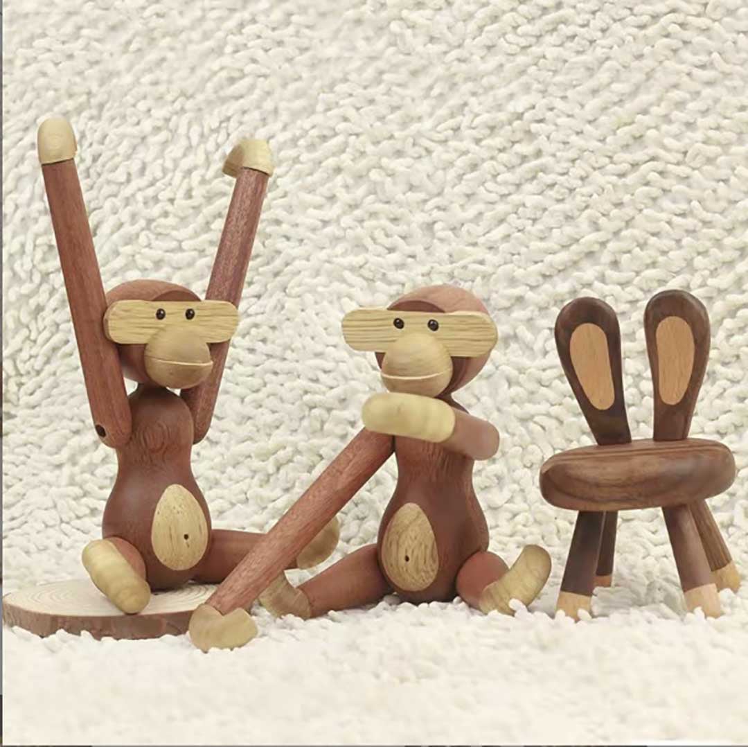 カイ・ボイスン モンキー 小 チーク材orウォールナット材 Kay カイ・ボイスン モンキー 小 チーク材orウォールナット材 Kay