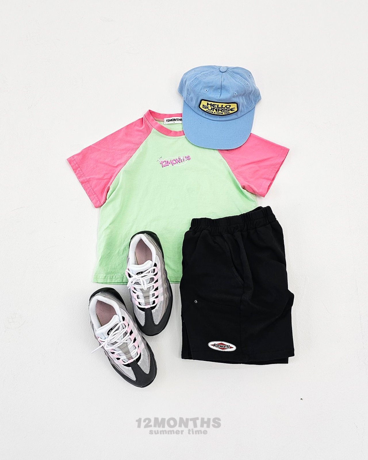 [12MONTHS] Crown raglan tee (13/15) / [열두달] 왕관나그랑티 (13/15)