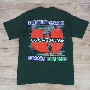 90s Rage Against The Machinne × WU TANG summer tour 1997 tee
