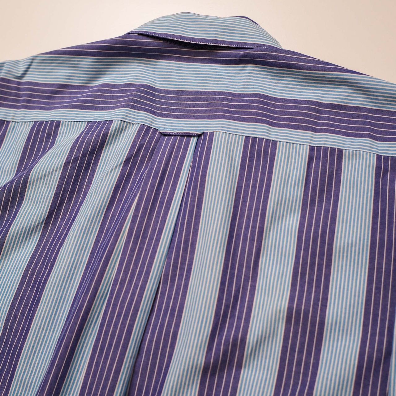【一点物】ULTRA Embroidery Blue Stripe Shirts "BEMULAR"