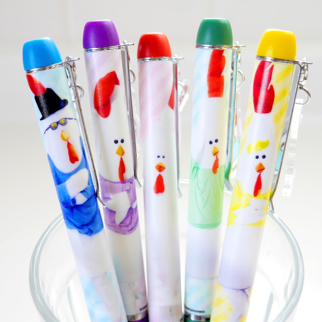 三男アイのチャーム付きボールペン（実写）