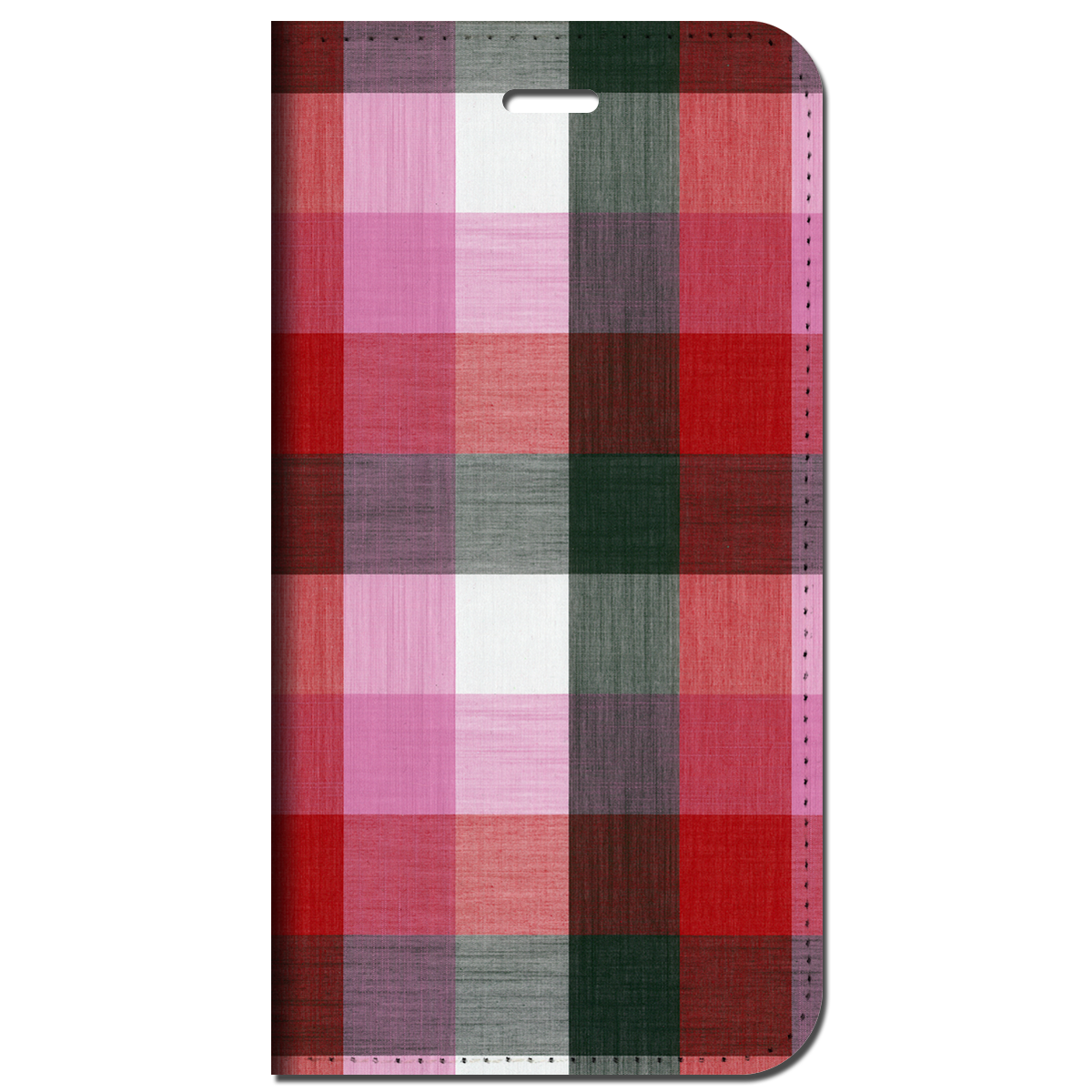 iPhone対応 スマホ 手帳型ケース トーンチェック-ラブリーカラー イラスト チェック ボーダー 格子 ライン 【iPhone16 / iPhone16e / iPhoneSE 他 iPhone各機種対応】 st55