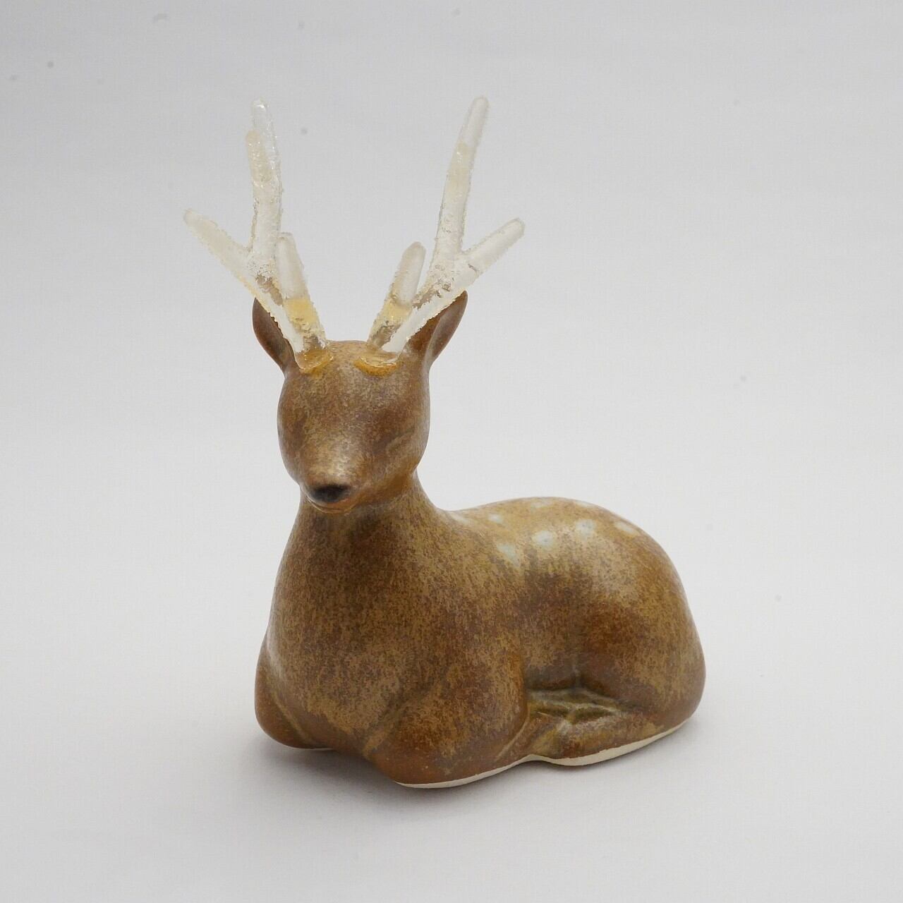 【カイトアヤキ】鹿の置物 牡鹿