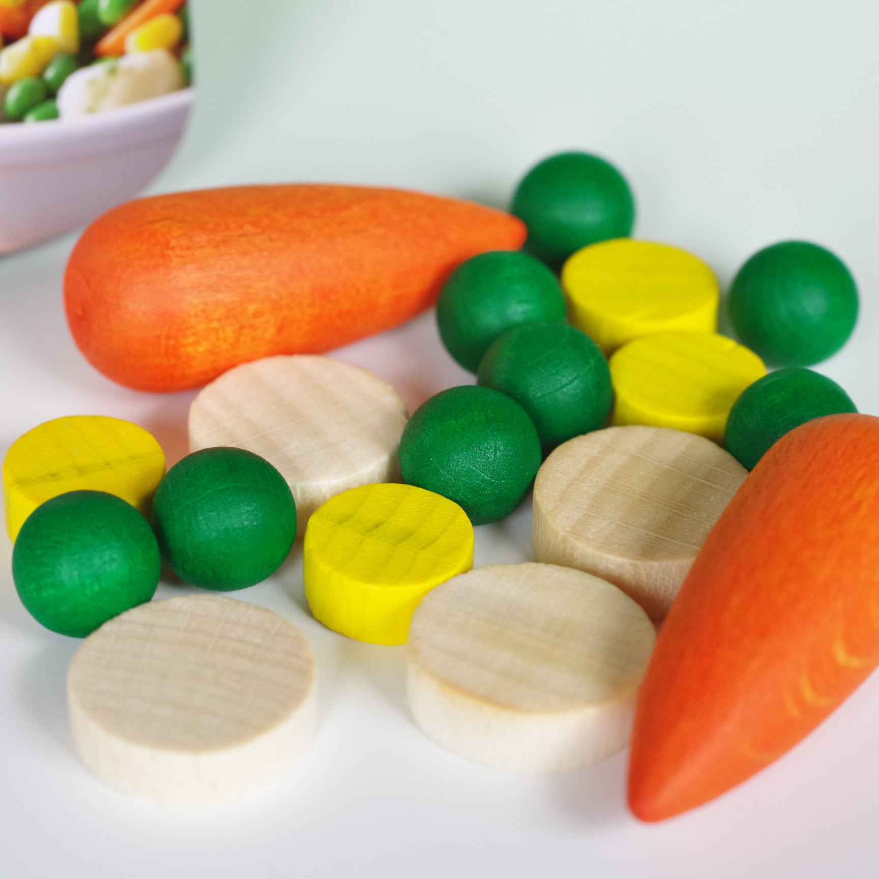 Erzi 缶入りミックスベジタブル | 木のおもちゃ専門店 おもちゃ箱