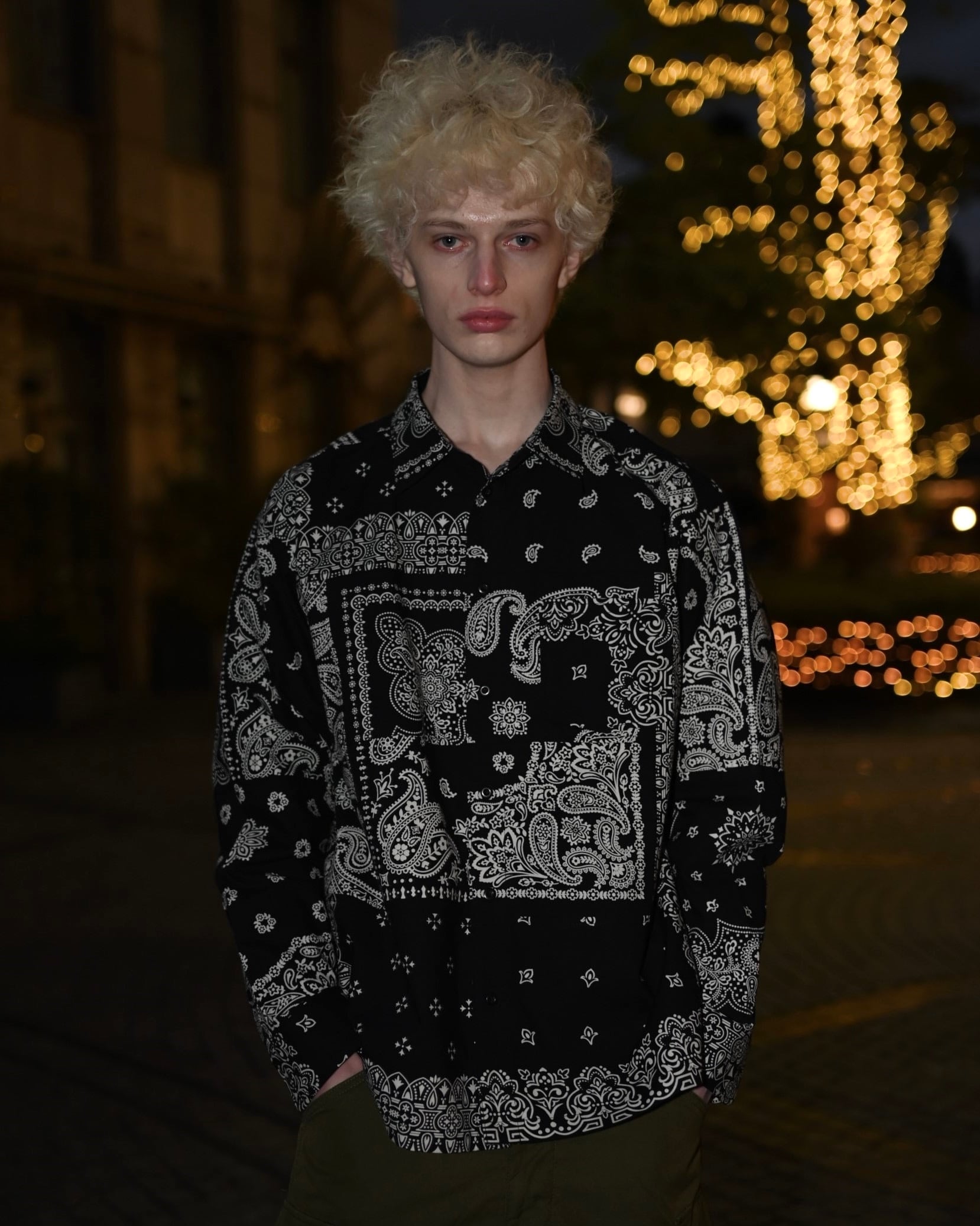 Bandana Shirt c/# BLACK | MIYAGIHIDETAKA
