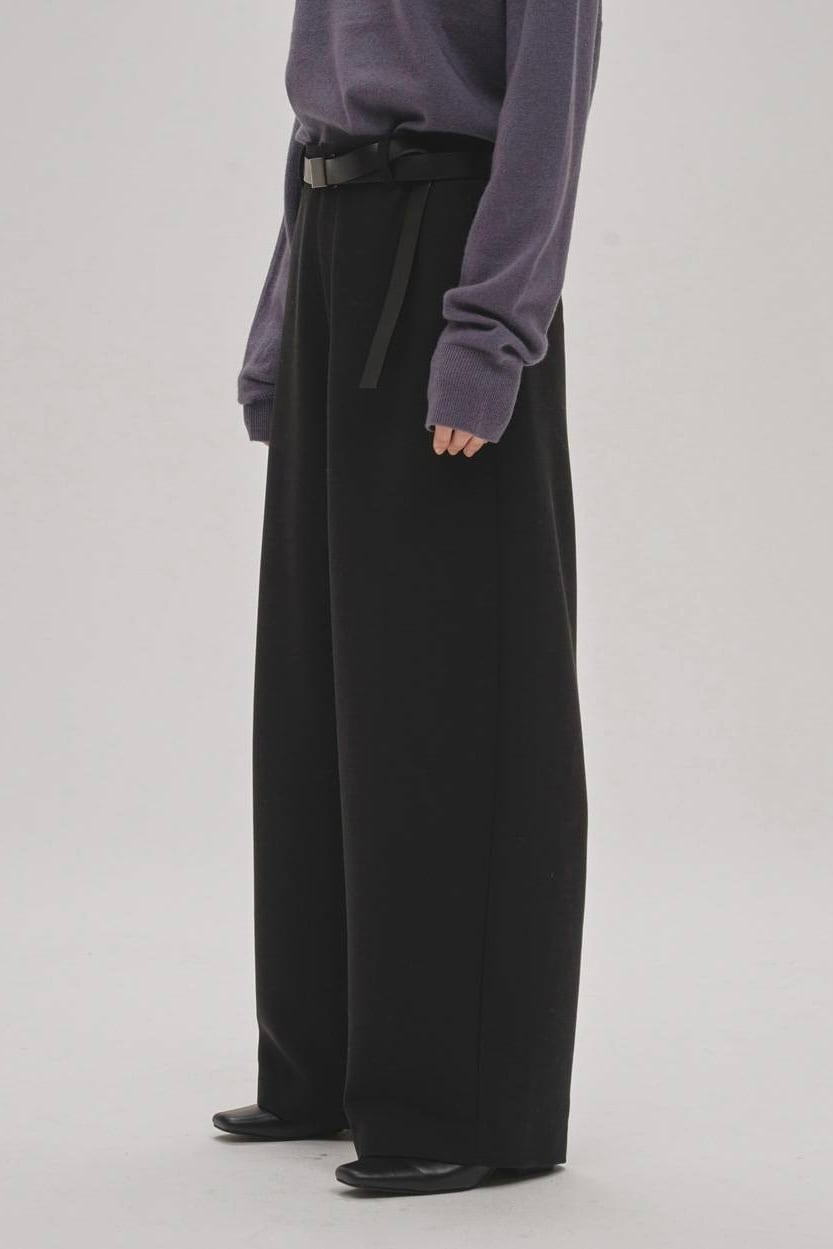 TODAYFUL Wide Cocoon Trousers ワイドコクーントラウザーズ Black