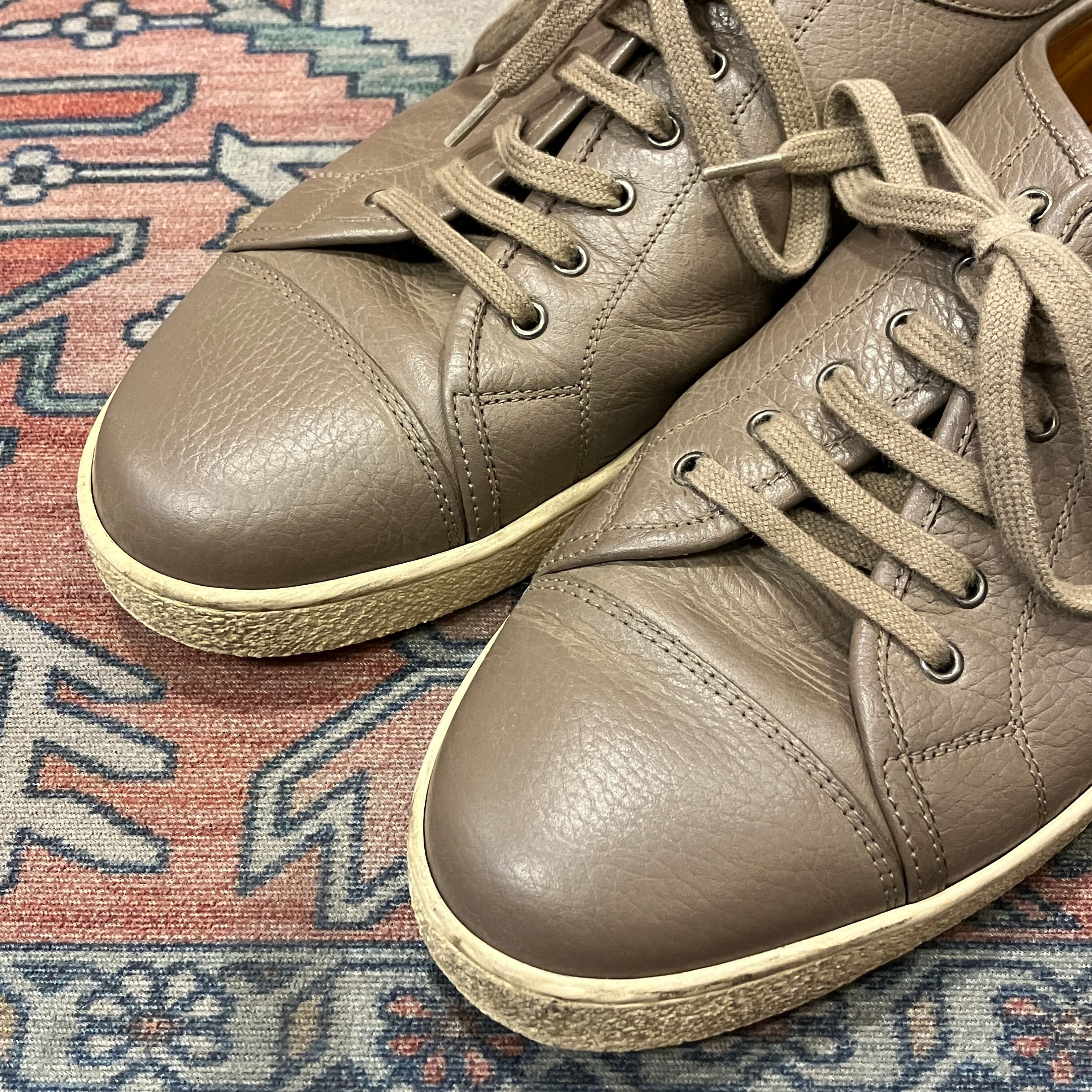JOHN LOBB SHRINK LEATHER SNEAKERS《7 1/2》 | safarionline