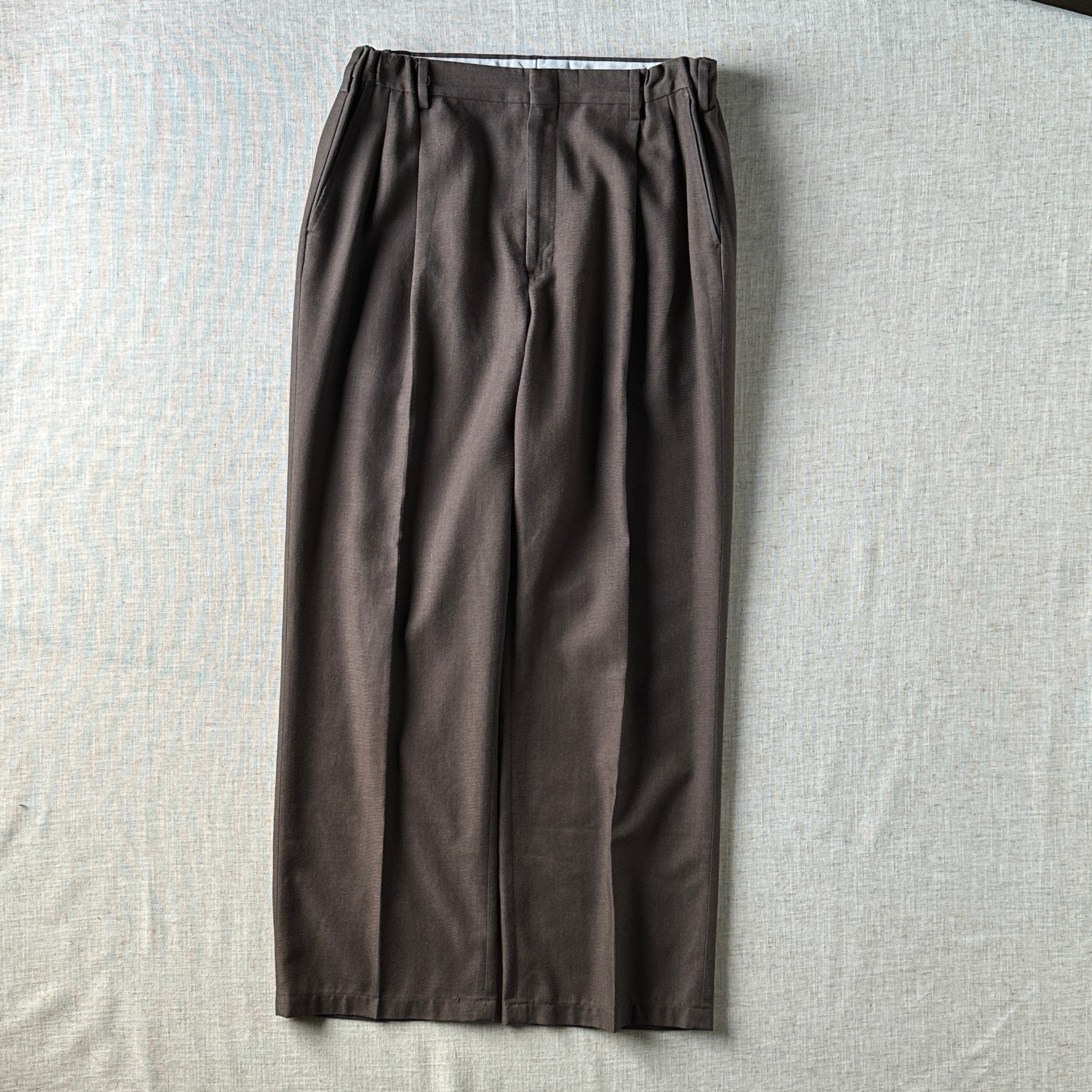 80s-90s BOTANY 500 Two-Tuck Wide Slacks W36