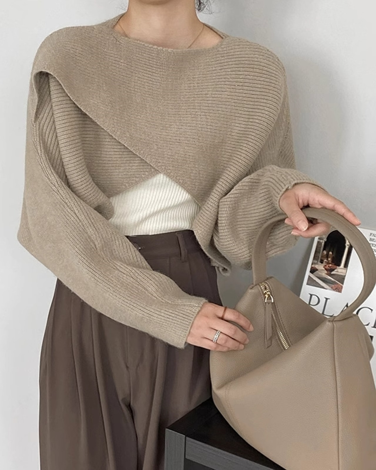 Cross design short Knit T20209