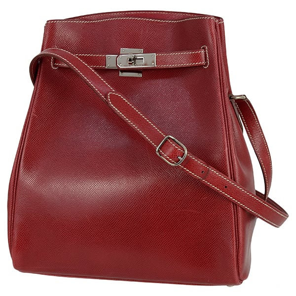 Vintage HERMES エルメス ショルダーバッグ ケリースポーツ MM 内縫い □E刻印 ヴォーグレネリセ ルージュアッシュ
