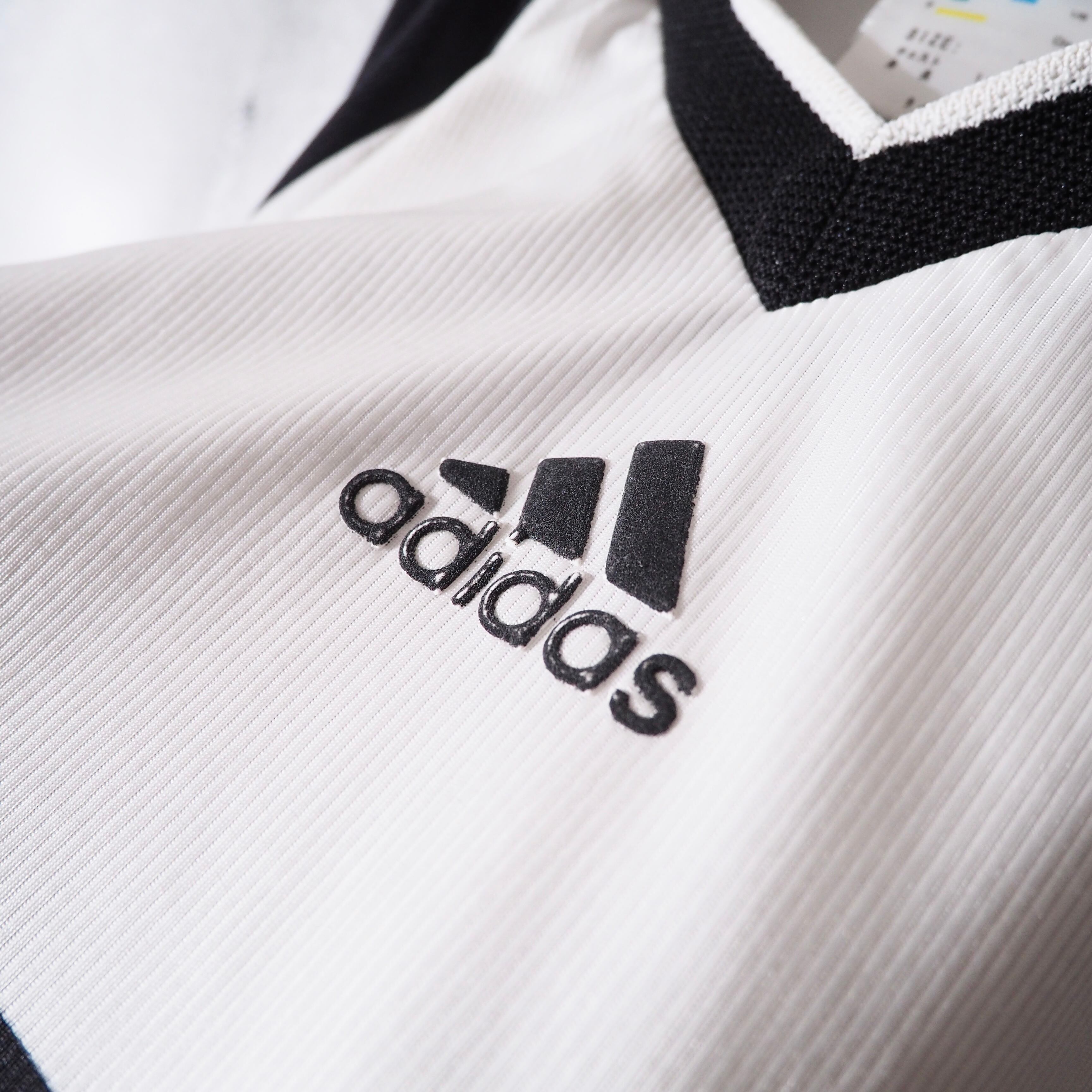 1990s " Old adidas " Monotone Line Design Vintage Loose Game Shirt