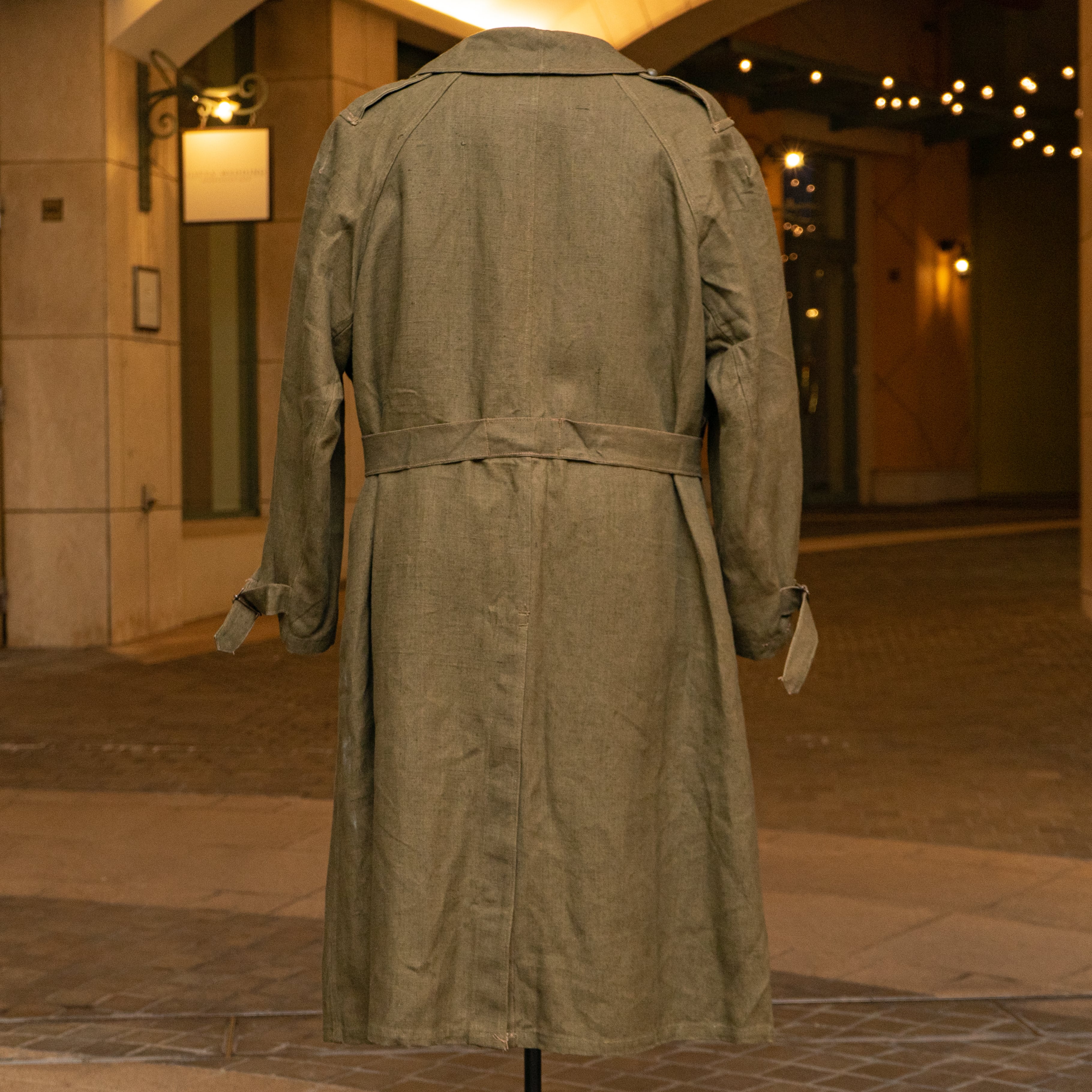 40's FRENCH ARMY LINEN MOTORCYCLE COAT | STRAYSHEEP ONLINE
