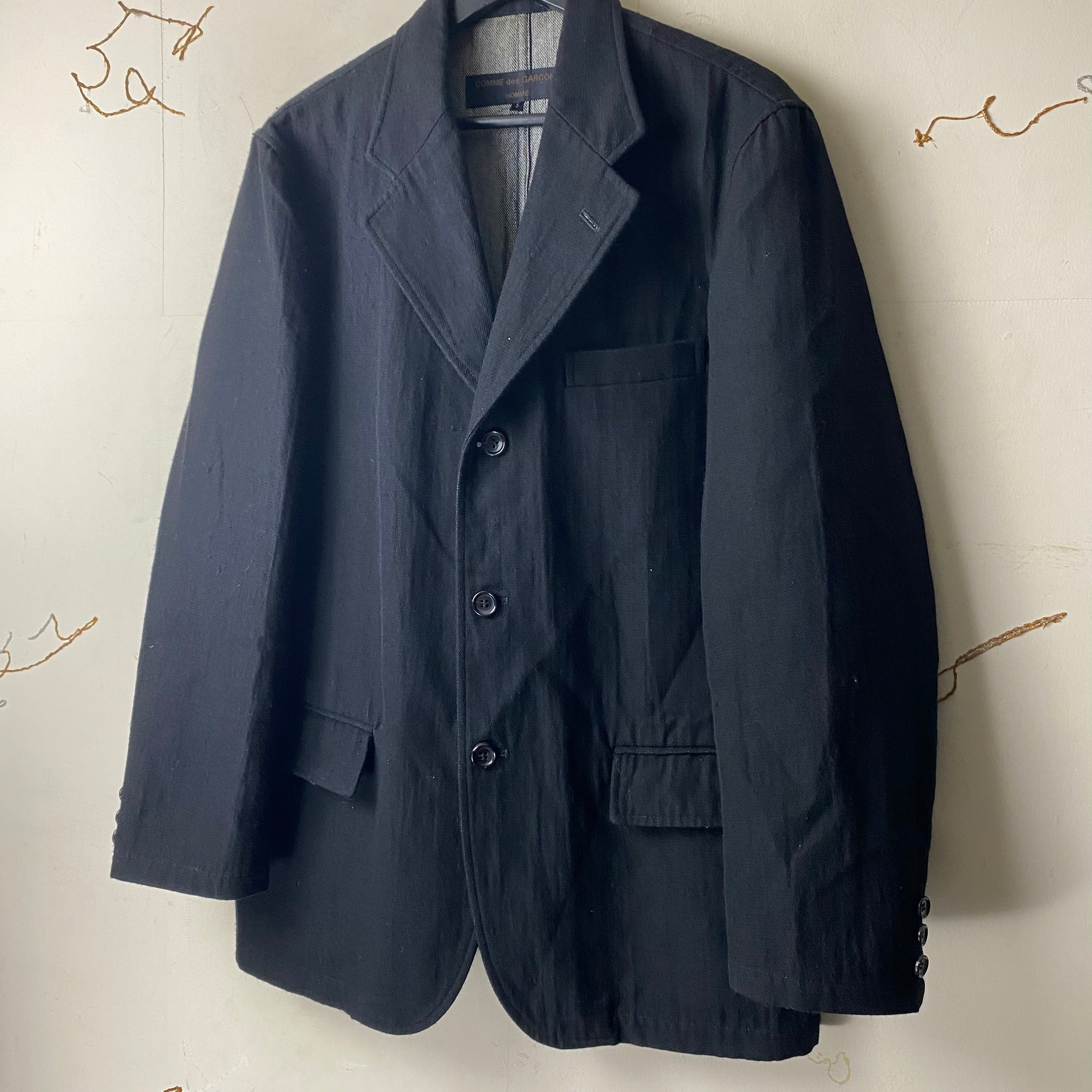 COMME des GARÇONS HOMME black tailored jacket | NOIR ONLINE