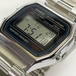 CASIO COLLECTION  A158WA-1JH　SILVER  ベーシックデジタル