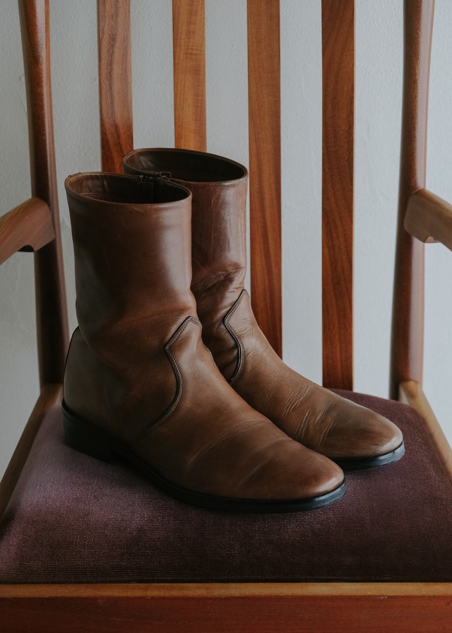 90-00's CHRISTOPHE LEMAIRE leather pecos boots