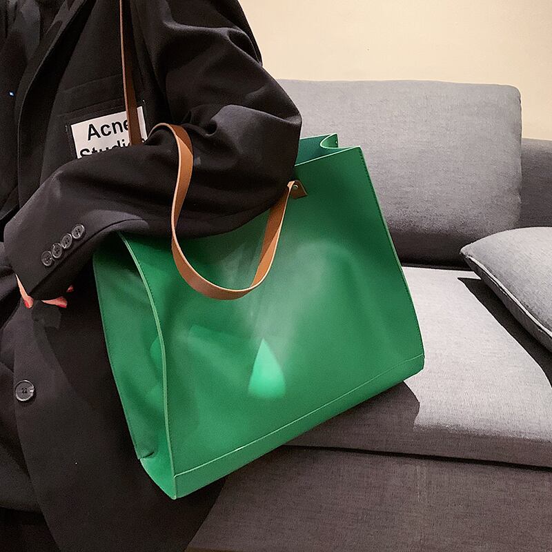 オータムカジュアルショルダーバッグ 秋物 トートバッグ 手作りハンドバック22132864225