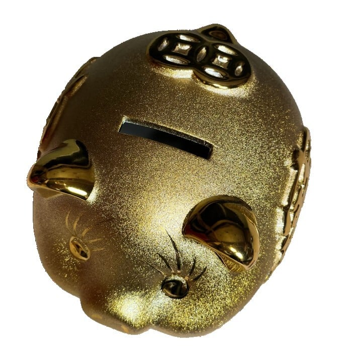 金豚 ぶた ぶた ゴールド 貯金箱 金 置物 財運 金運 開運 幸運 招福