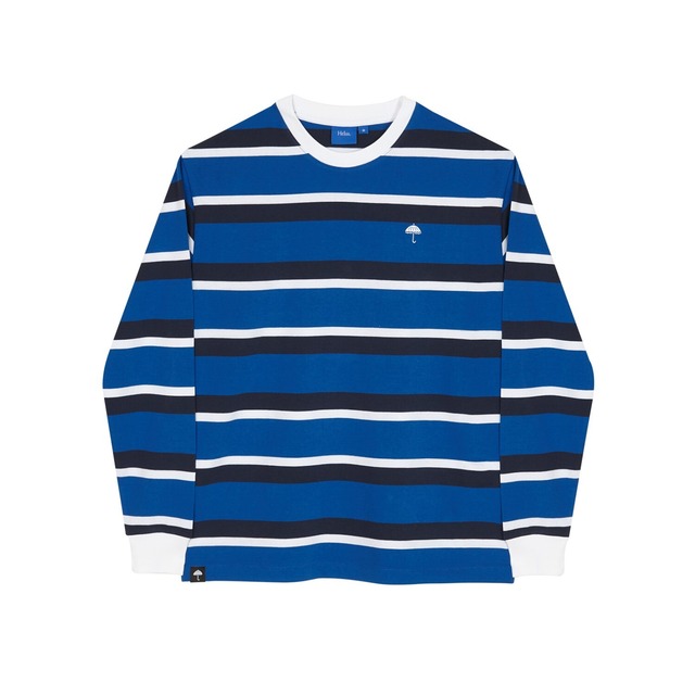 【HELAS】HORIZON STRIPED LONGSLEEVES TEE - BLUE