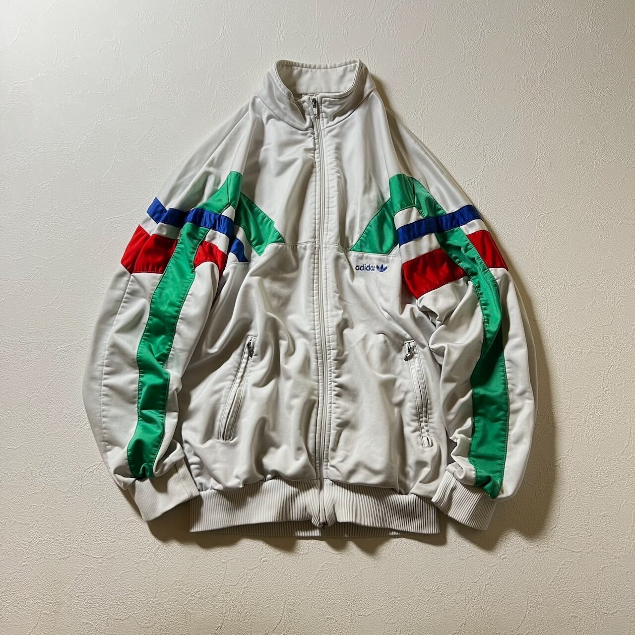 adidas 70s復刻 アディダス トラックジャケット ジャージ レッド 古着