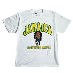 CARTOON MAFIA   JAMAICA ONE LOVE (WHITE) TEE