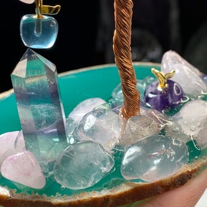 3.桜満開☆ローズクォーツ招財樹・ファンタジーワールド