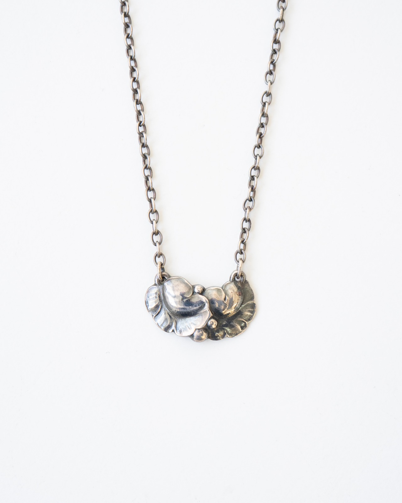 〈Georg Jensen〉Leaf Pendant 50A