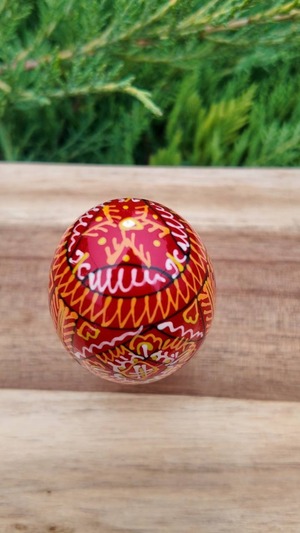 装飾用プィサンカ（イースターエッグ）with stand　コロミヤ博物館モデル