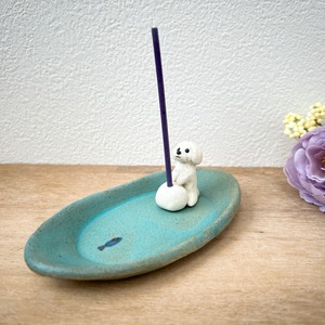 犬のお香立て(マルチーズ)