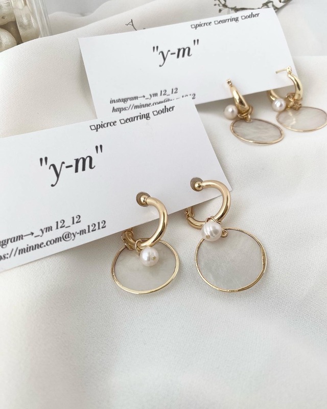 淡水パールとシフォンタッセルのアクセサリー/y-m-上品なハンドメイドピアス
